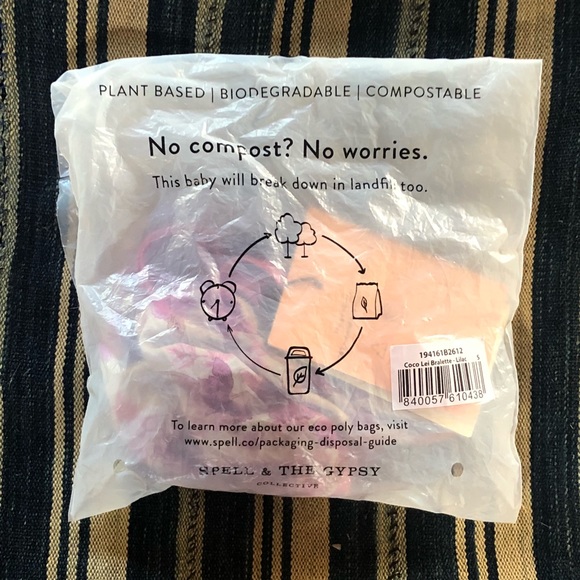 Spell Cocolei Bra Cream with Lilac Floral and lilac trim - Picture 6 of 9